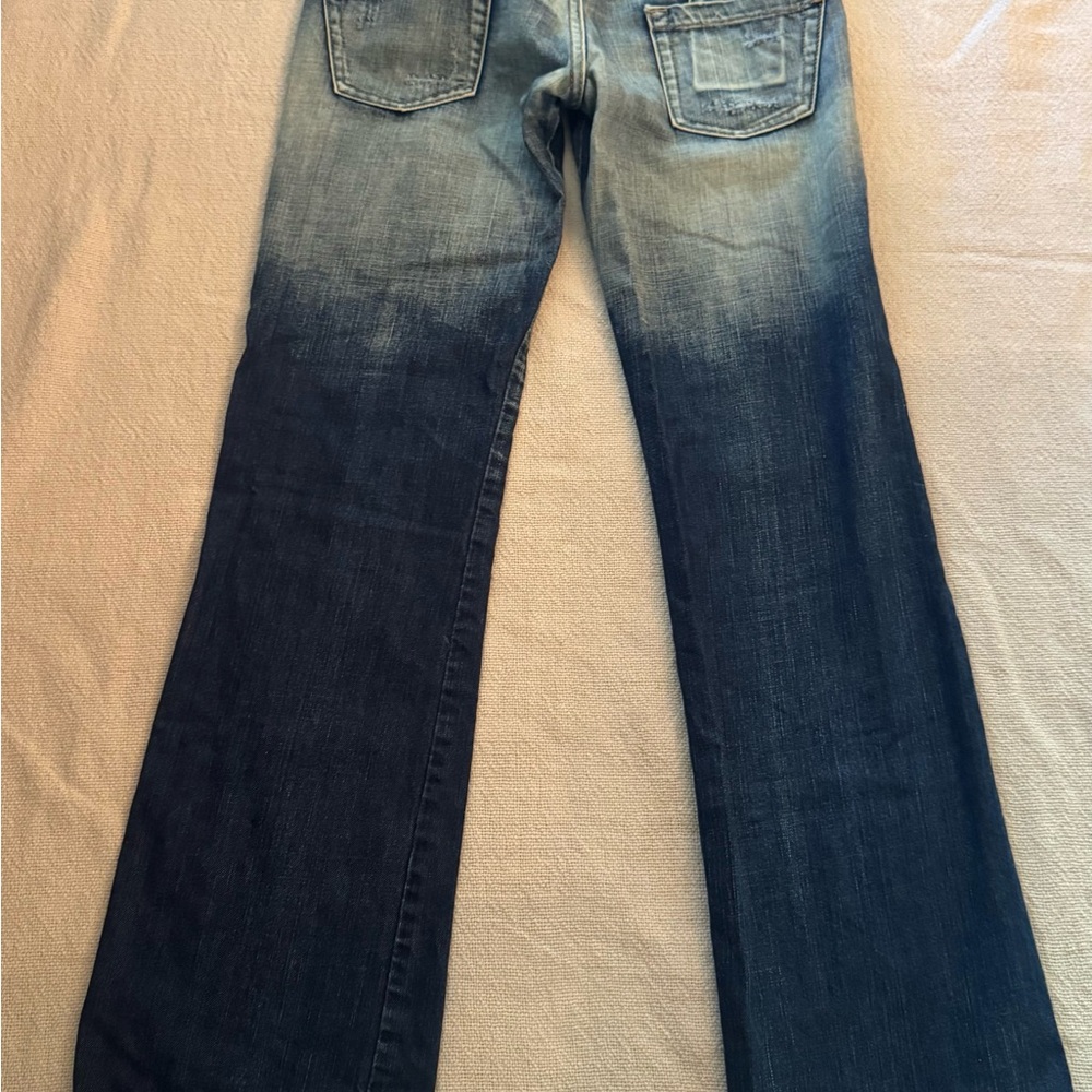 P&Y Denim Flare Blue Jeans Wide Leg